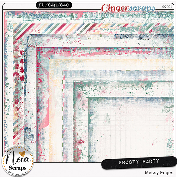 Frosty Party - Messy Edges - by Neia Scraps