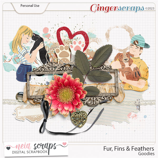 Fur Fins & Feathers - Goodies - by Neia Scraps