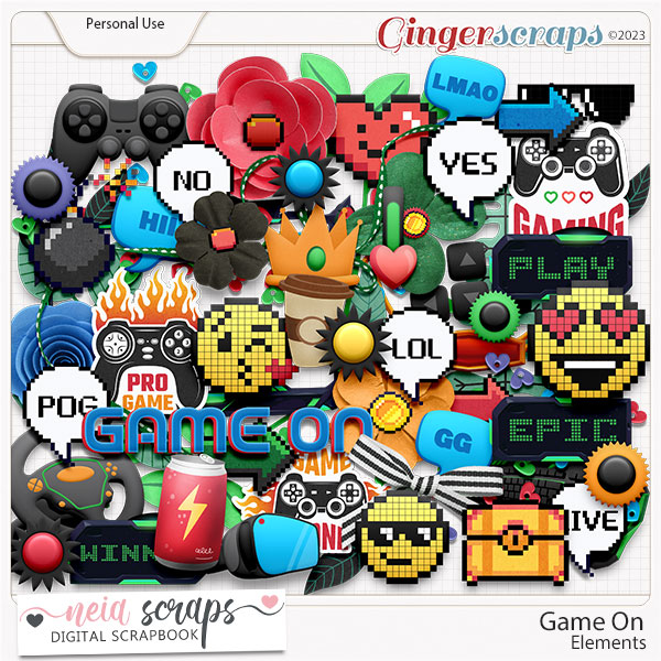 Game On - Elements - by Neia Scraps 