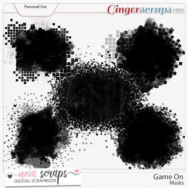 Game On - Masks - by Neia Scraps