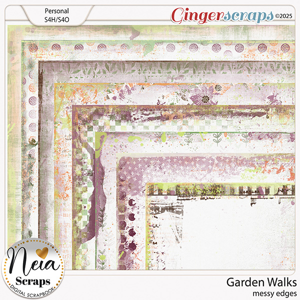 Garden Walks - Messy Edges - by Neia Scraps