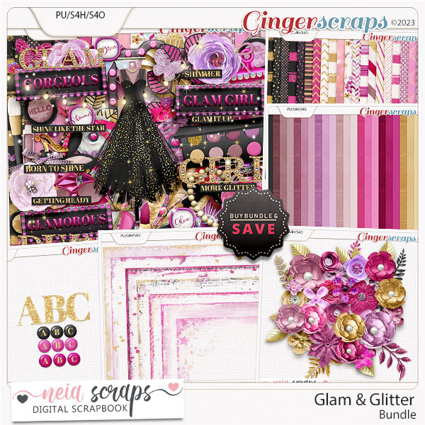 Glam & Glitter - Bundle - by Neia Scraps