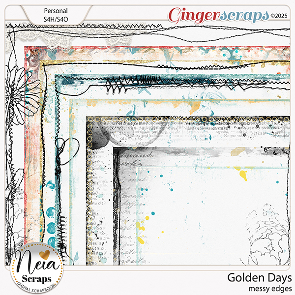 Golden Days - Messy Edges - by Neia Scraps