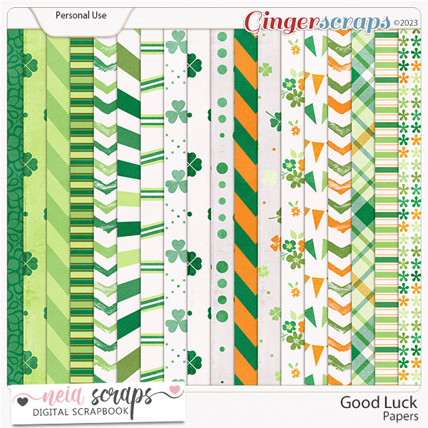 Good Luck - Papers - by Neia Scraps 