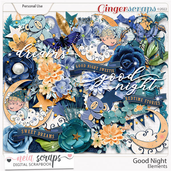 Good Night - Elements - by Neia Scraps