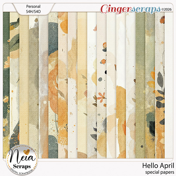 Hello April - Special Papers - by Neia Scraps