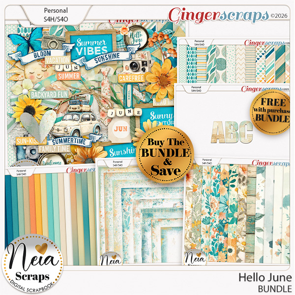 Hello June - Bundle - by Neia Scraps