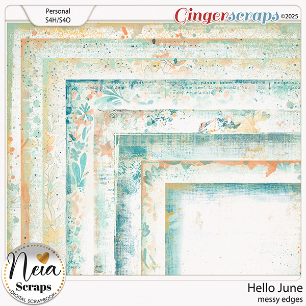 Hello June - Messy Edges - by Neia Scraps