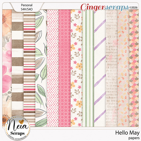 Hello May - Papers - by Neia Scraps