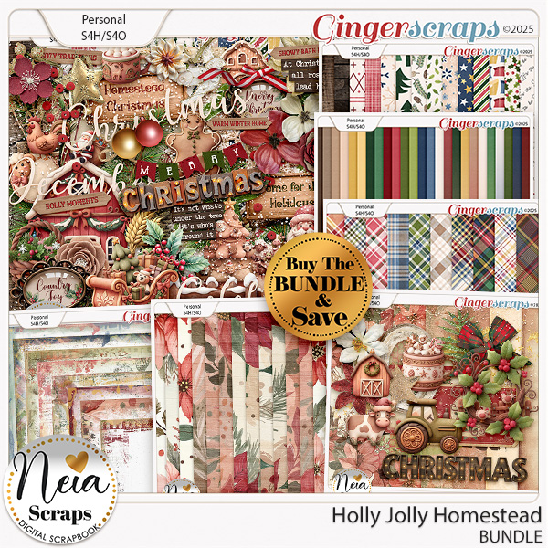 Holly Jolly Homestead - Bundle - by Neia Scraps