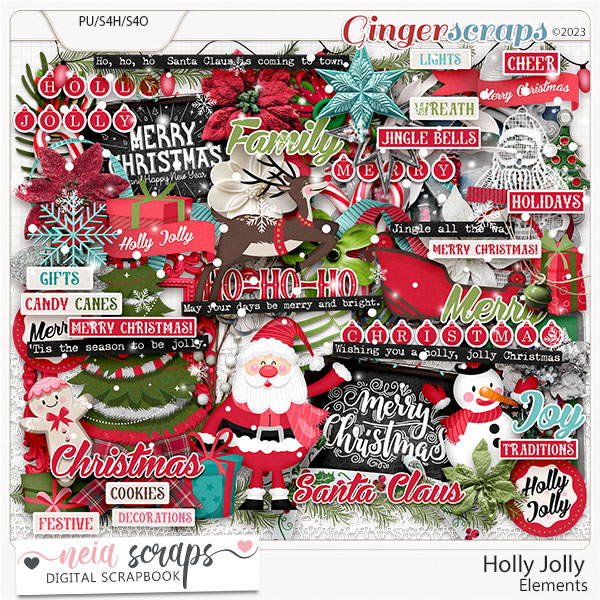 Holly Jolly - Elements - by Neia Scraps