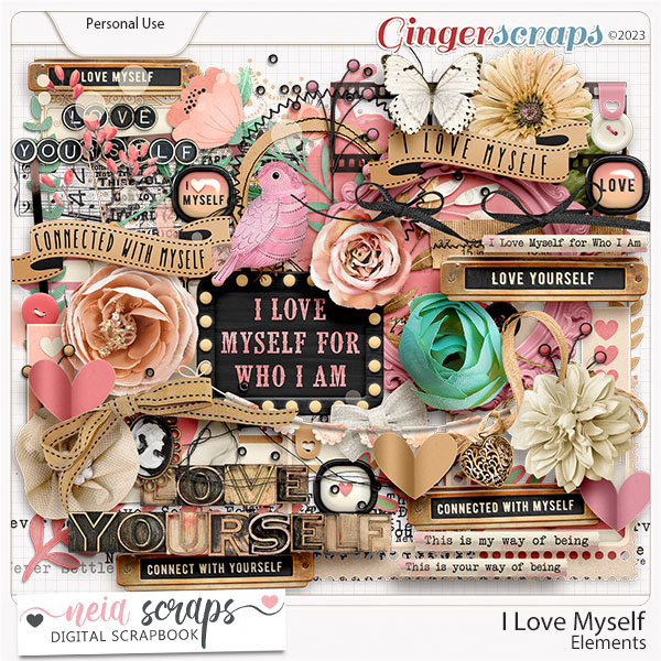 I Love Myself - Elements  - by Neia Scraps