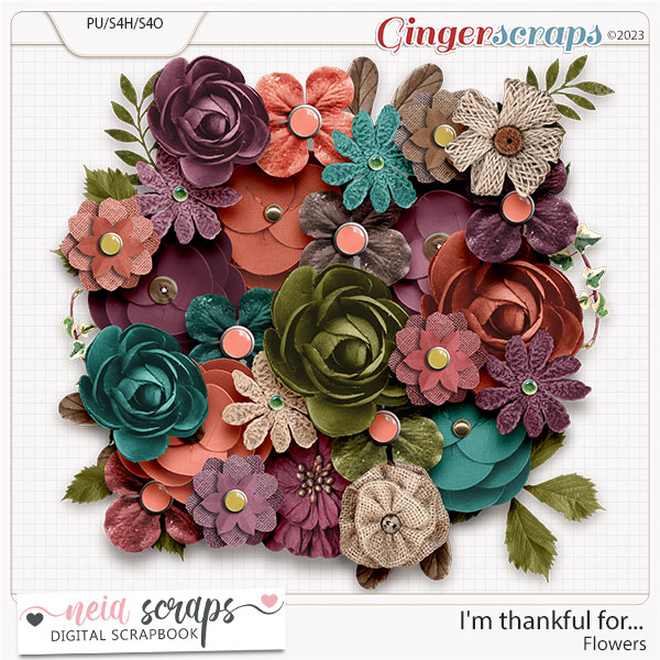 I'm Thankful For... - Flowers - by Neia Scraps