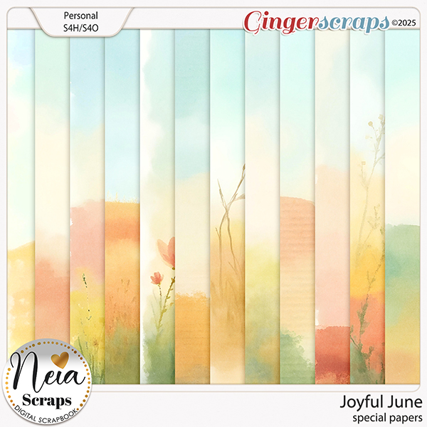 Joyful June - Special Papers - by Neia Scraps