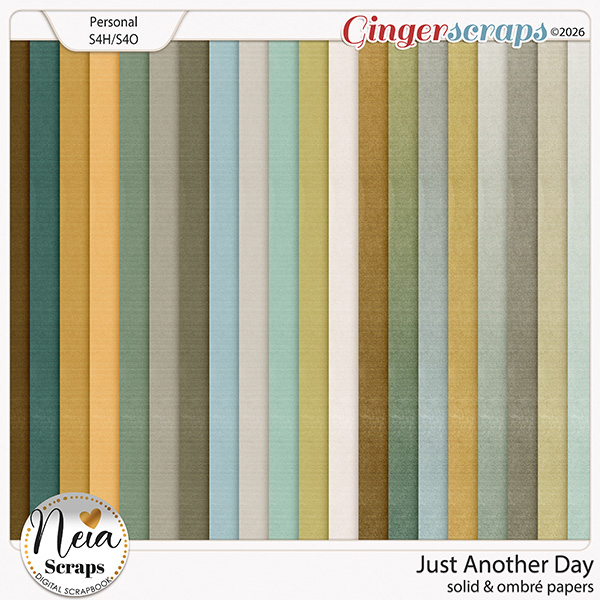 Just Another Day - Solid & Ombré Papers - by Neia Scraps