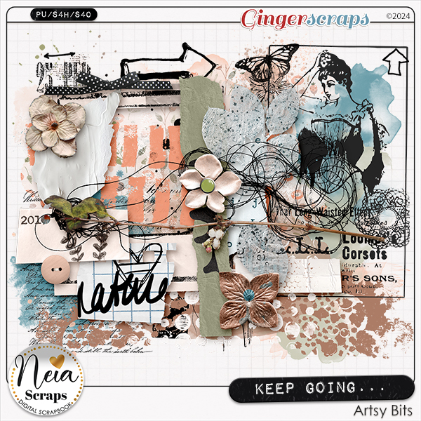 Keep Going - Artsy Bits - by Neia Scraps
