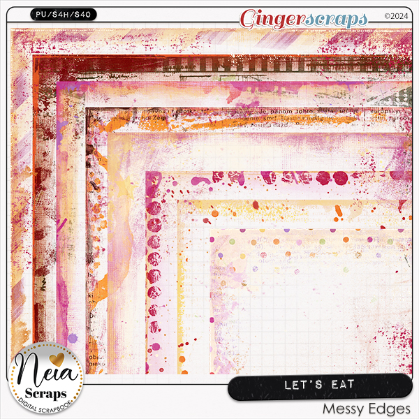 Let's Eat - Messy Edges - by Neia Scraps