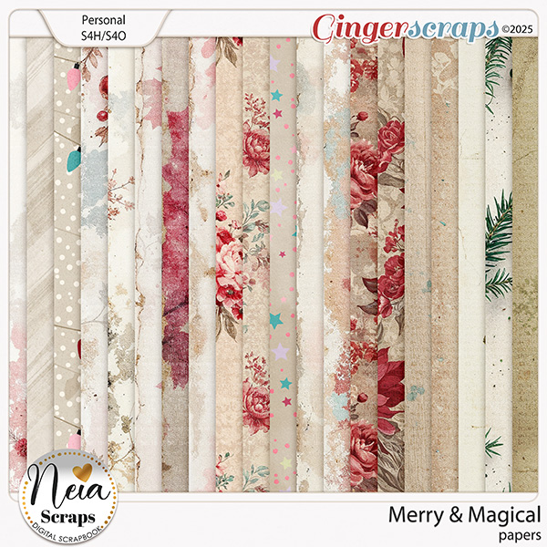 Merry & Magical - Papers - by Neia Scraps