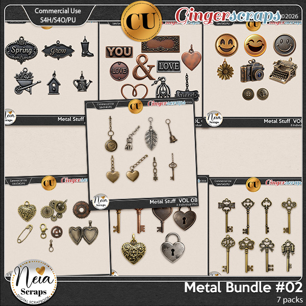 Metal Stuff - {CU} Bundle #2 - by Neia Scraps