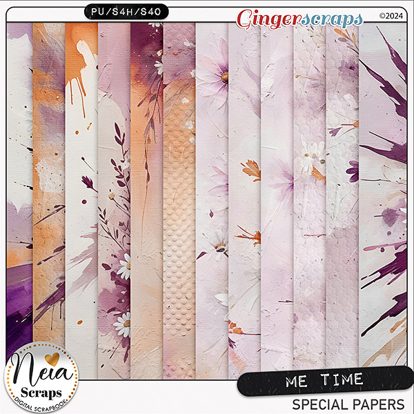 Me Time - Special Papers - by Neia Scraps