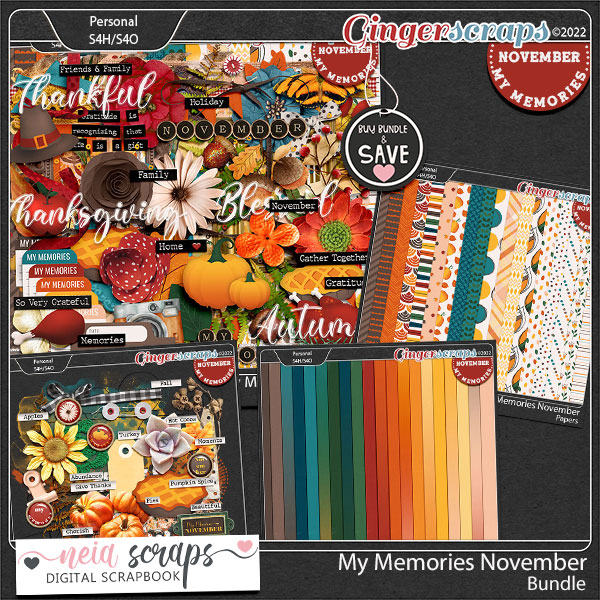 My Memories November -  Bundle by Neia Scraps