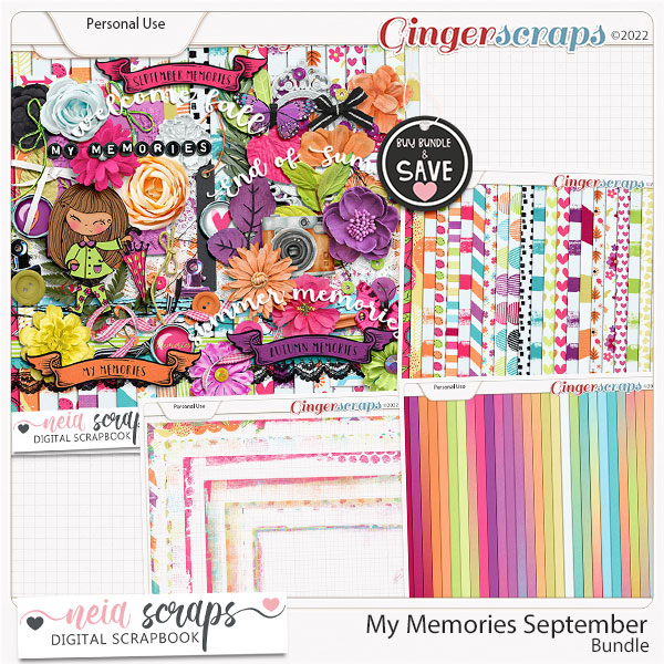 My Memories September Bundle - by Neia Scraps