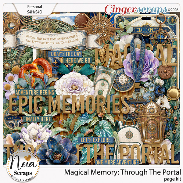 Magical Memory - Through The Portal - Page Kit by Neia Scraps