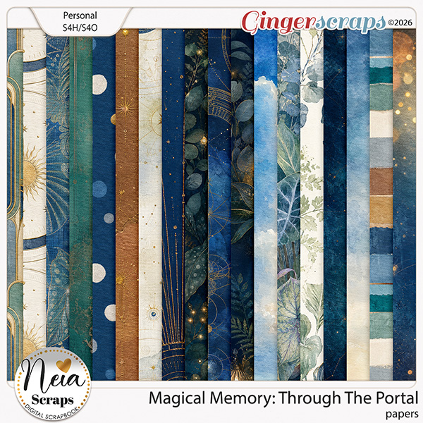 Magical Memory - Through The Portal - Papers by Neia Scraps
