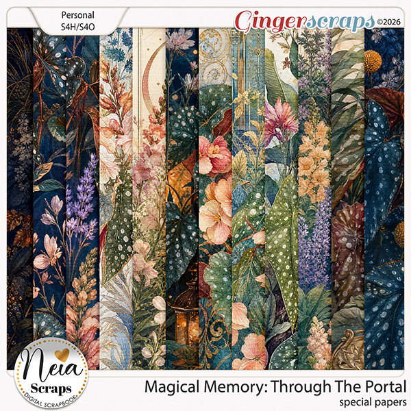 Magical Memory - Through The Portal - Special Papers by Neia Scraps