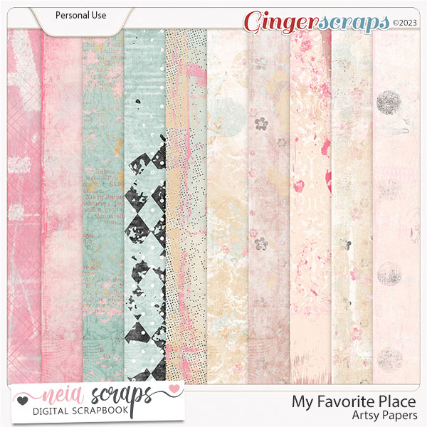 My Favorite Place - Artsy Papers - by Neia Scraps