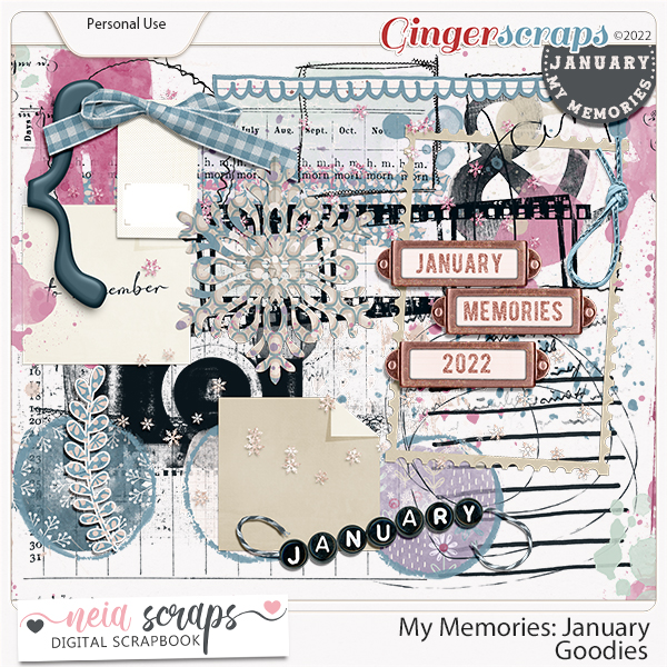 My Memories January - Goodies - by Neia Scraps
