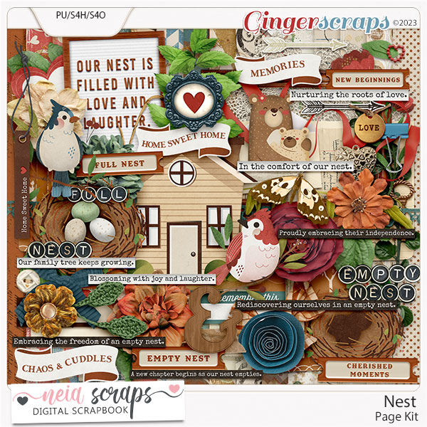 Nest - Page Kit - by Neia Scraps