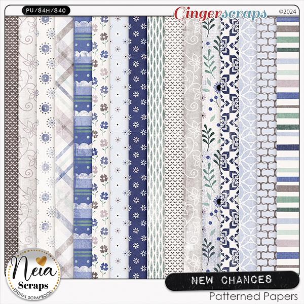 New Chances - Patterned Papers - by Neia Scraps