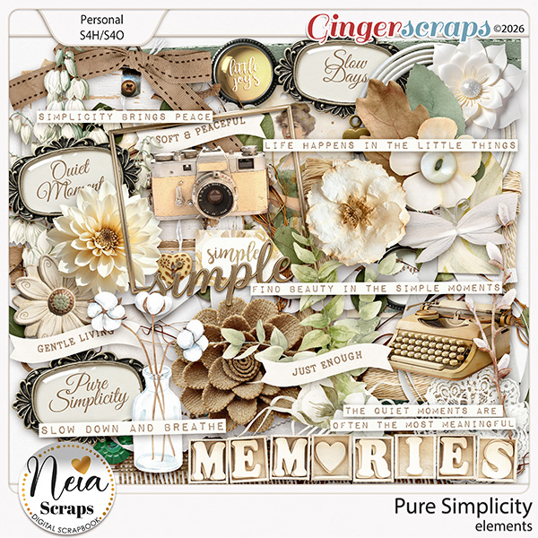 Pure Simplicity - Elements - by Neia Scraps