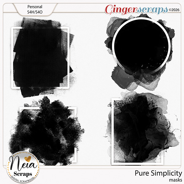 Pure Simplicity - Masks - by Neia Scraps