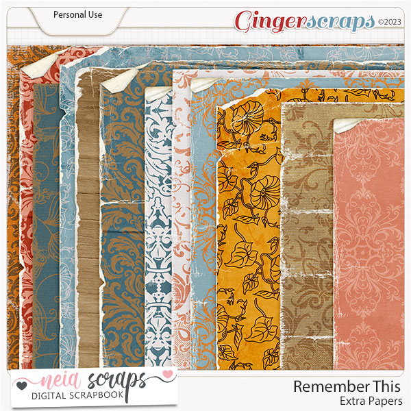 Remember This - Extra Papers - by Neia Scraps