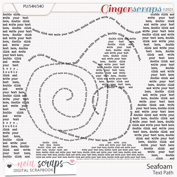 Seafoam - Text Path - by Neia Scraps