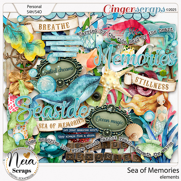 Sea Of Memories - elements - by Neia Scraps