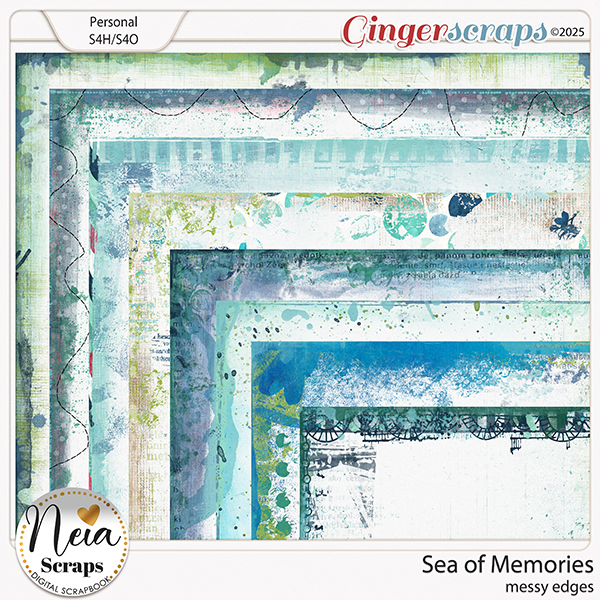 Sea Of Memories - Messy Edges - by Neia Scraps
