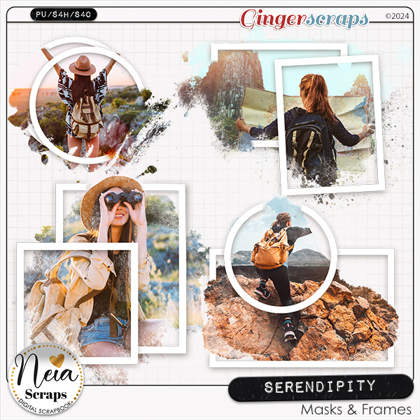 Serendipity - Masks & Frames - by Neia Scraps 