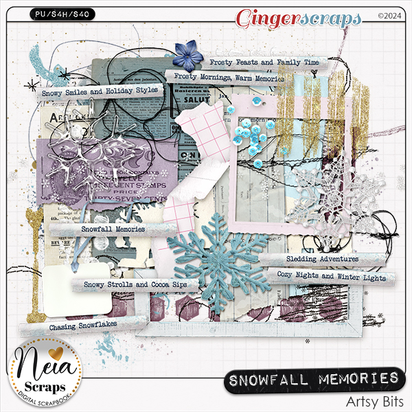 Snowfall Memories - Artsy Bits - by Neia Scraps