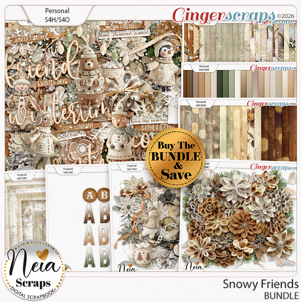 Snowy Friends - Bundle - by Neia Scraps
