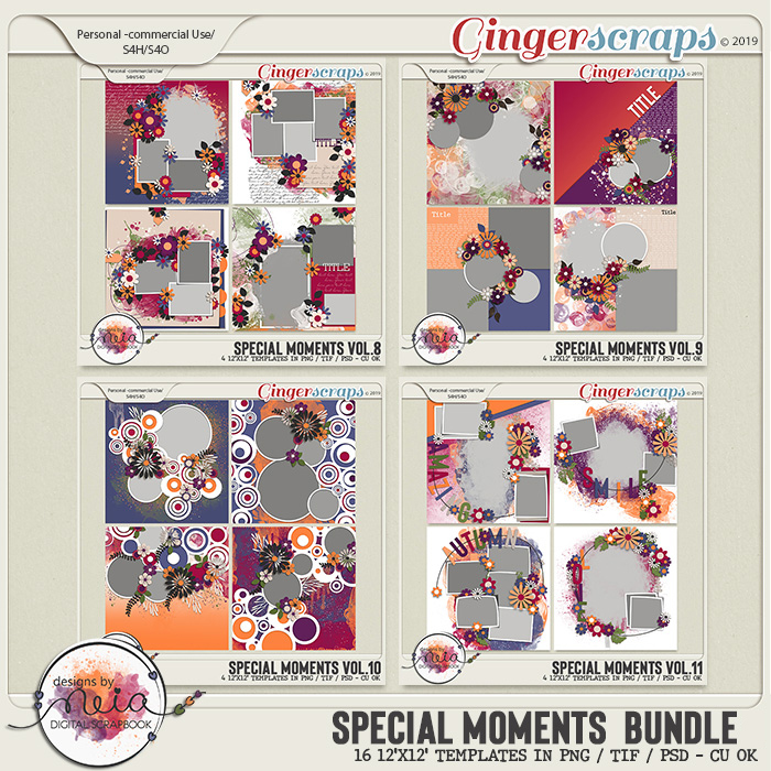 Special Moments Bundle - Templates - by Neia Scraps