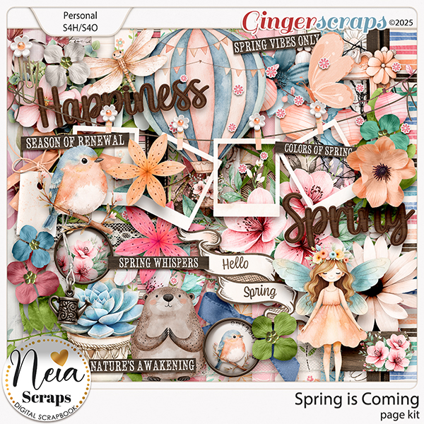 Spring is Coming - Page Kit - by Neia Scraps