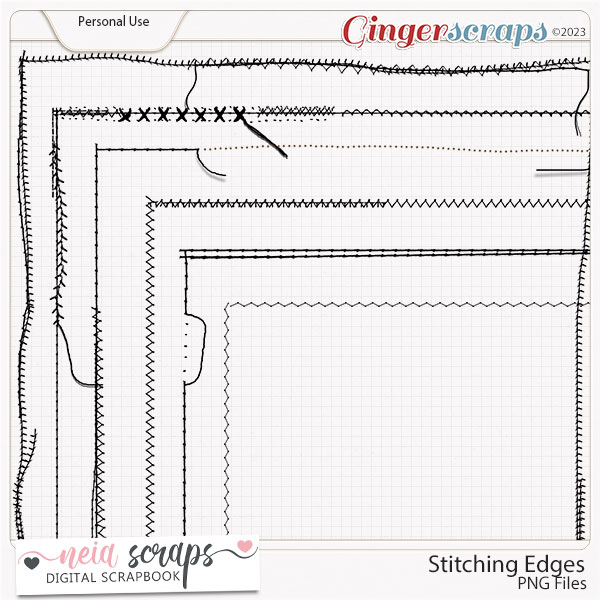 Stitching Edges - 1 - by Neia Scraps