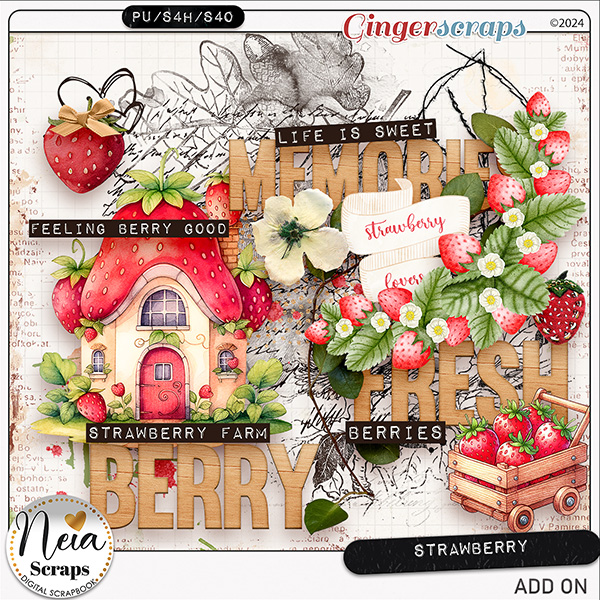 Strawberry - Add On- by Neia Scraps