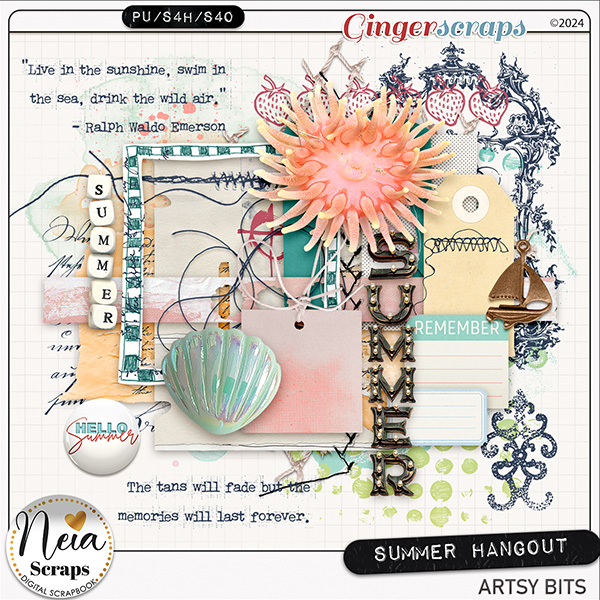 Summer Hangout - Artsy Bits - by Neia Scraps