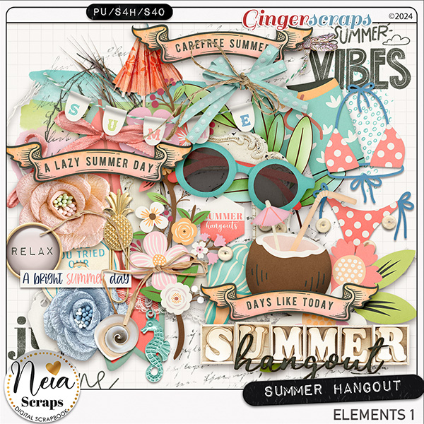 Summer Hangout - Elements 1 - by Neia Scraps