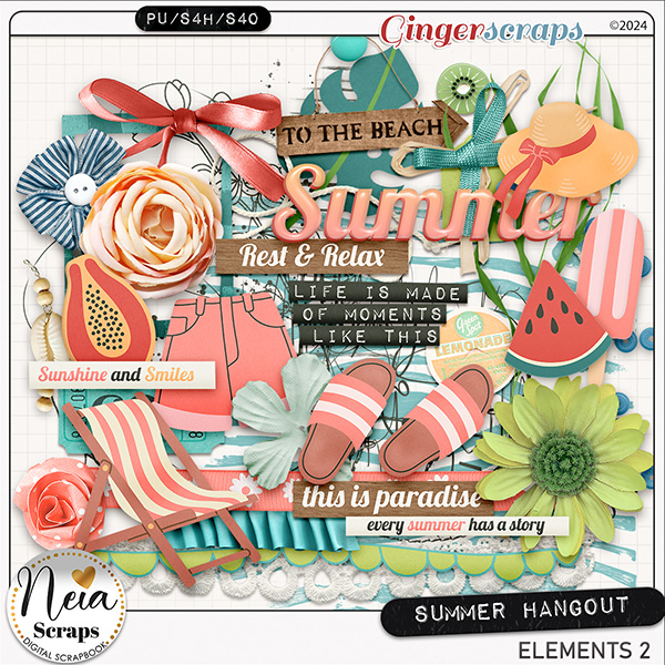Summer Hangout - Elements 2 - by Neia Scraps