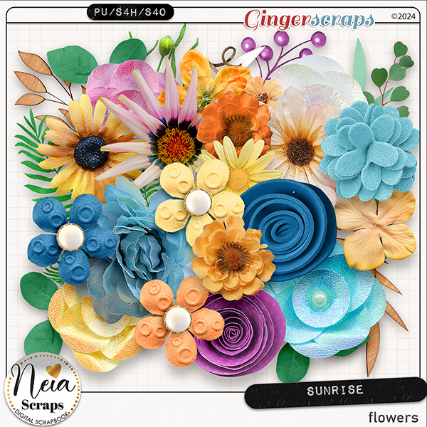 Sunrise - Flowers - by Neia Scraps